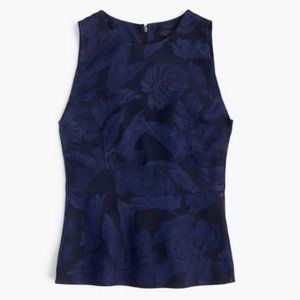 NWT J. Crew Collection Floral Jacquard Top 12
